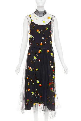 スカート PRADA 2018 collection roze flower black スカート PRADA 2018 collection roze flower black PRADA 2018
