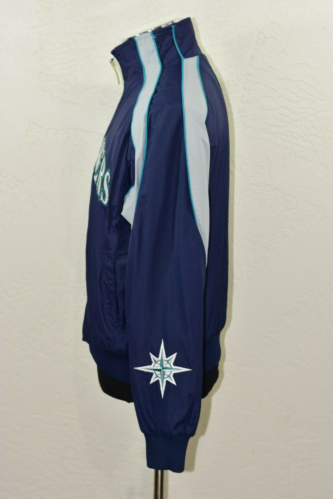 Seattle Mariners Jacket Diamond Collection Coat On Field Majestic Youth Large