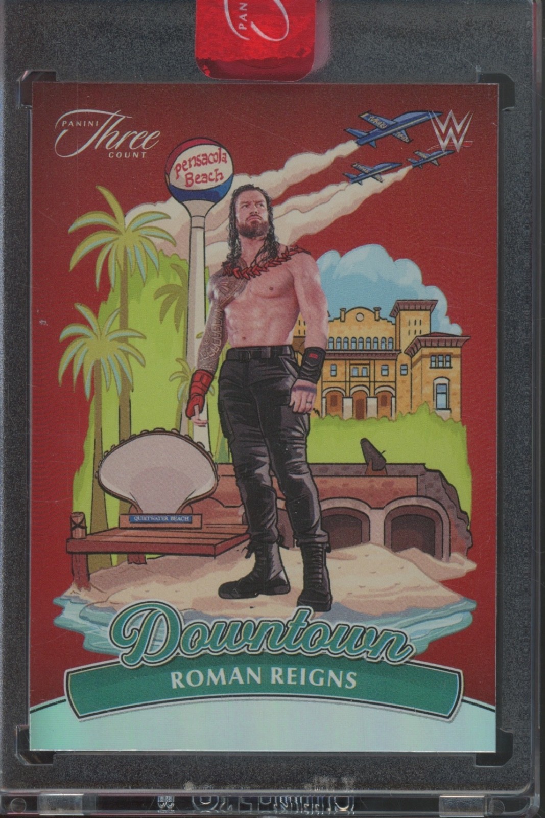 2024 Panini Three Count WWE Downtown #12 Roman Reigns SP Case Hit