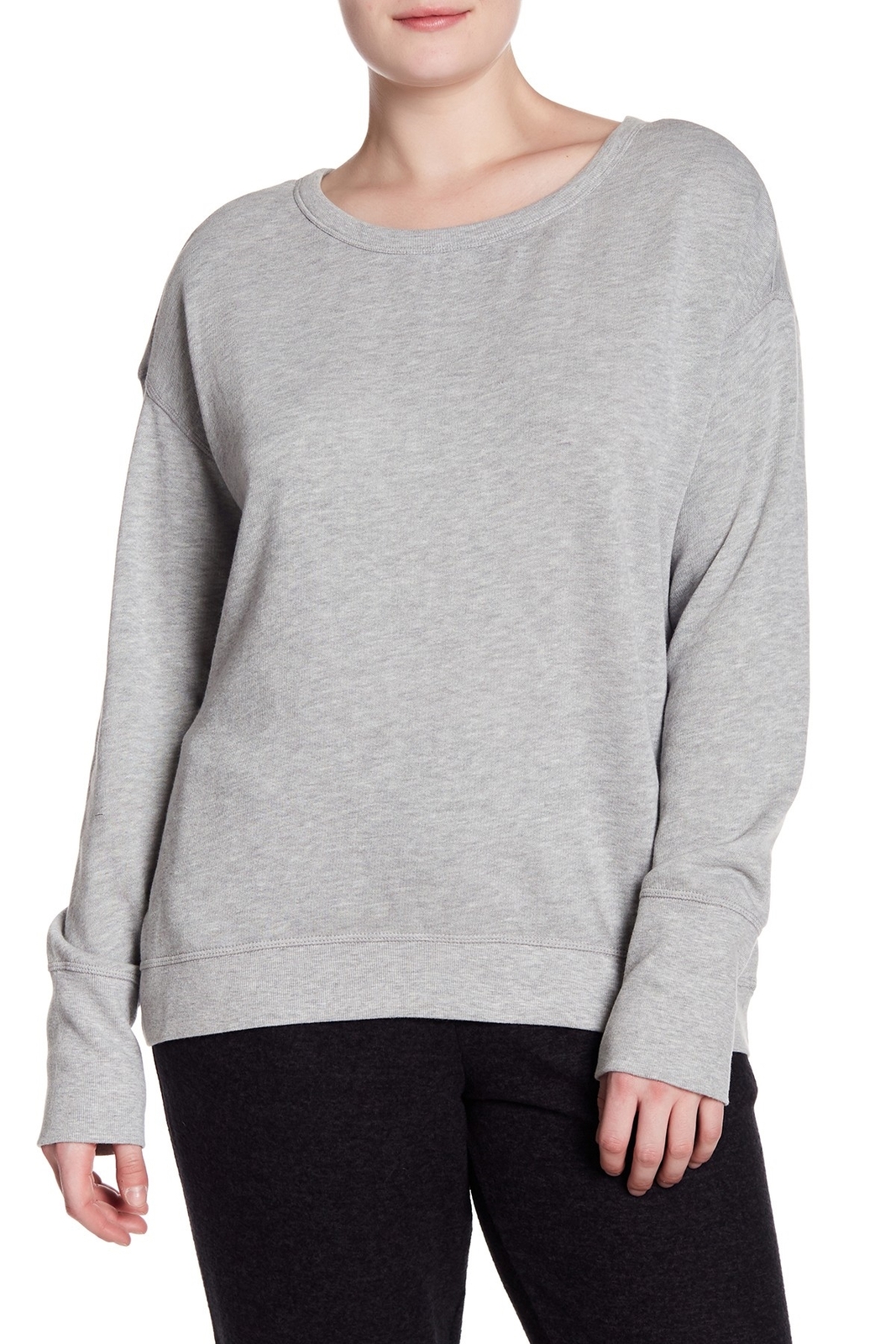 Z By Zella 164843 Women's Long Sleeve Pullover Sweatshirt Plus Size Gray Sz. 2X