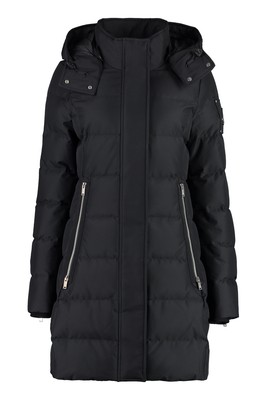 Pre-owned Moose Knuckles Berland Hooded Parka Xs In Black