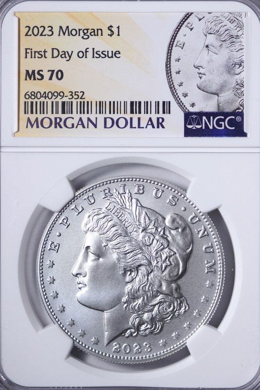 GEM BU 2023 Morgan Silver Dollar NGC MS70 FDOI GAHB | eBay