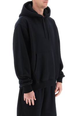 Pre-owned Burberry Hoodie Ekd Hood 8081996 Black Sz.m A1189