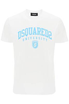 Pre-owned Dsquared2 T-shirt  Men Size M S74gd1166s23009 100w White