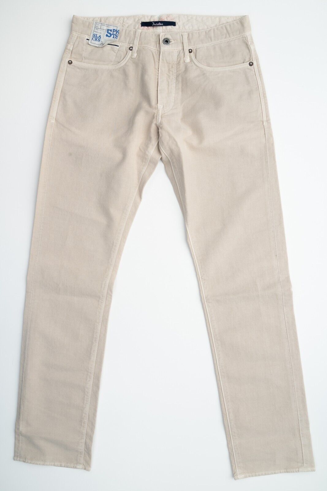 INCOTEX Beige Cotton Jeans Slim Sky Lightweight Chino INCOTEX Beige Cotton Jeans Slim Sky Lightweight Chino