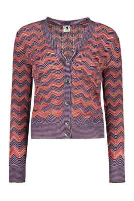 Pre-owned Missoni M  Jacquard Cardigan In Multicolor