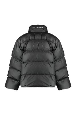 Pre-owned Balenciaga Wrap Oversize Puffer Jacket In Black
