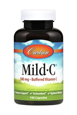 Carlson Laboratories Mild C Caps 500 мг 100 капсул