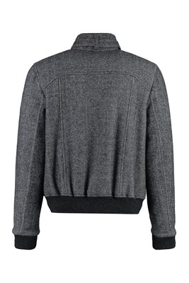 Pre-owned Isabel Marant Peter Wool Bomber Jacket In Gray