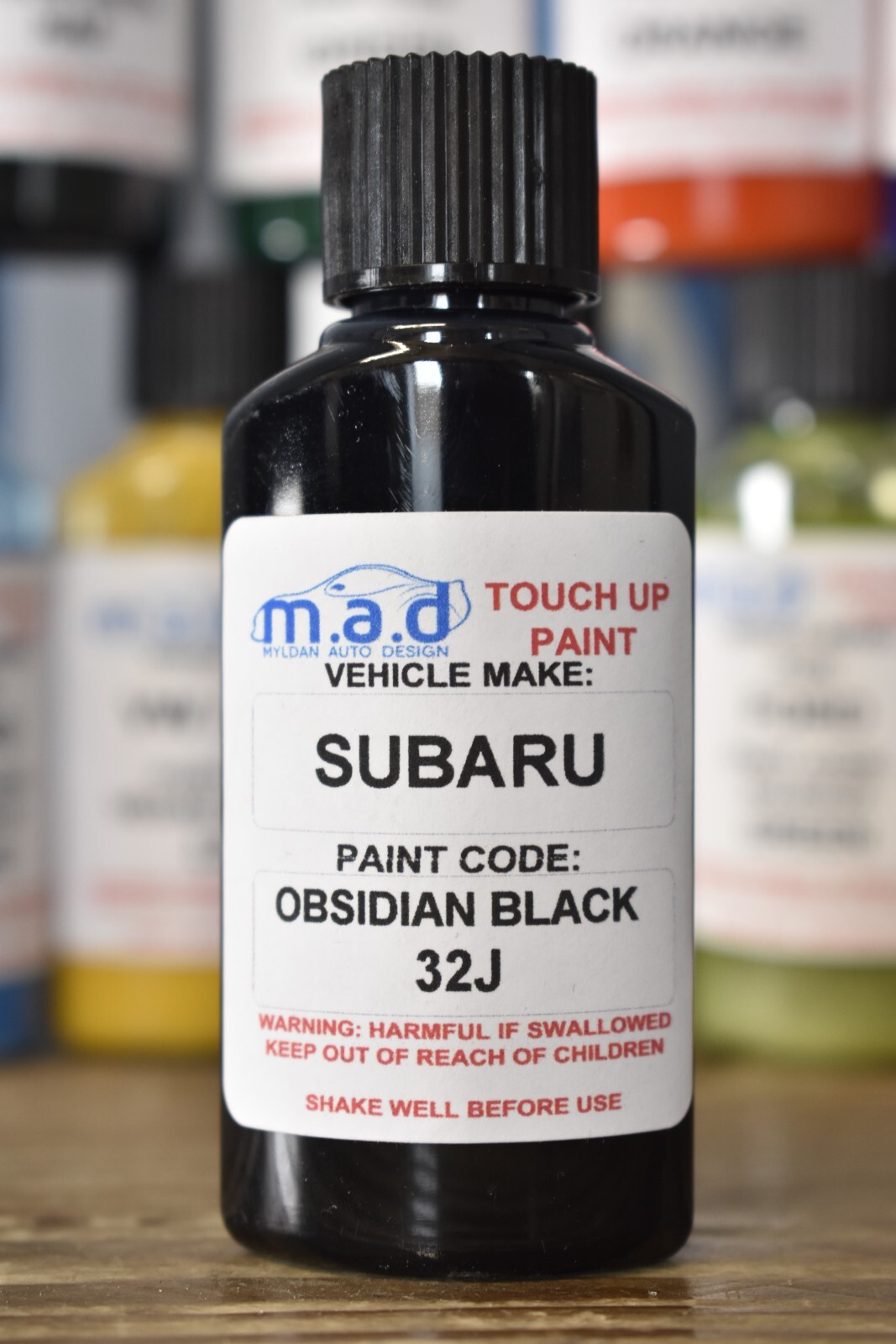 TOUCH UP PAINT FOR SUBARU OBSIDIAN BLACK 32J PAINT 30ML KIT 