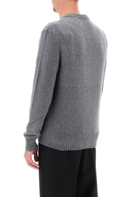 Pre-owned Ami Alexandre Mattiussi Melange Cashmere Cardigan In Heather Grey (grey)