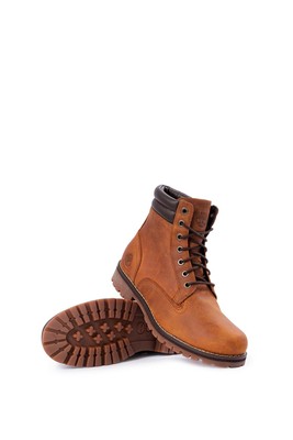 TIMBERLAND TIMBERLAND - MEN'S MEDIUM BROWN LEATHER FORAKER BOOTS