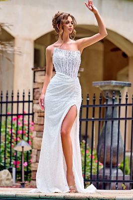 Pre-owned Scarlett Portia &  Ps24942 Evening Dress Lowest Price Guarantee Authentic In Black