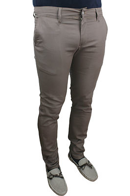 PANTALONE ESTIVO UOMO BATTISTINI JEANS BEIGE FANGO SARTORIALE SLIM FIT STRETTO