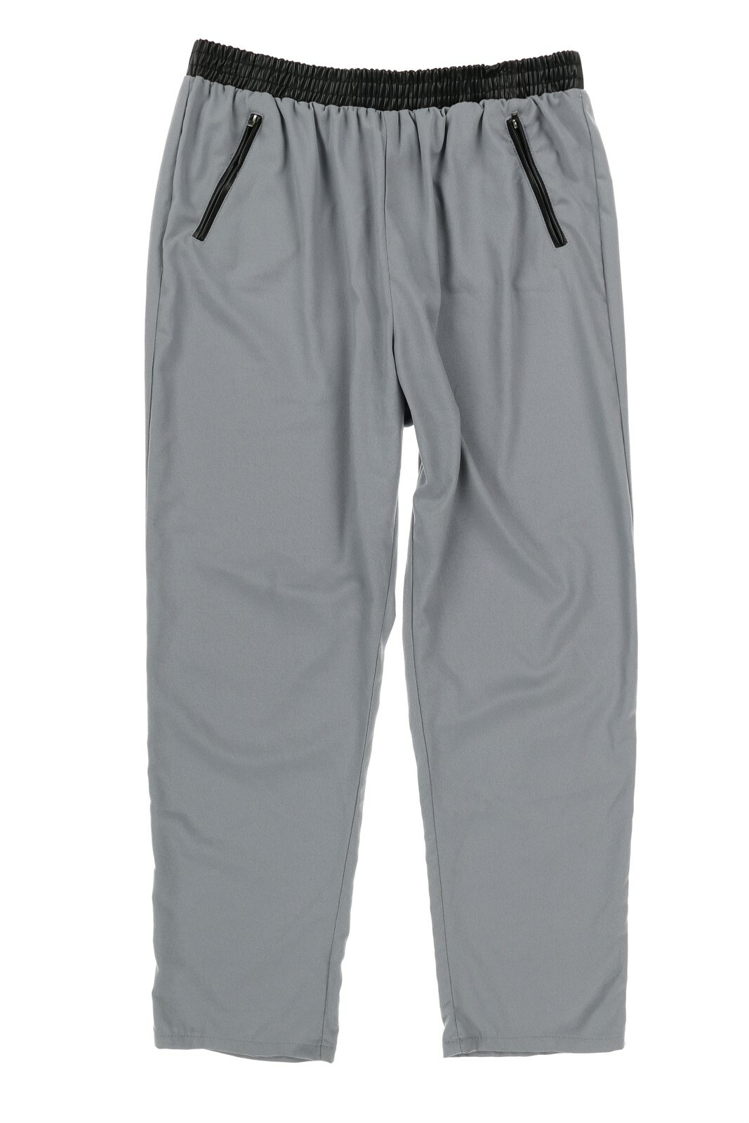 Necessary Objects Womens Faux Leather Trim Gray Casual Pants Size Medium