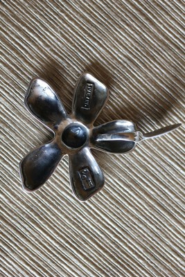 Sterling Silver Silpada Flower Pendant