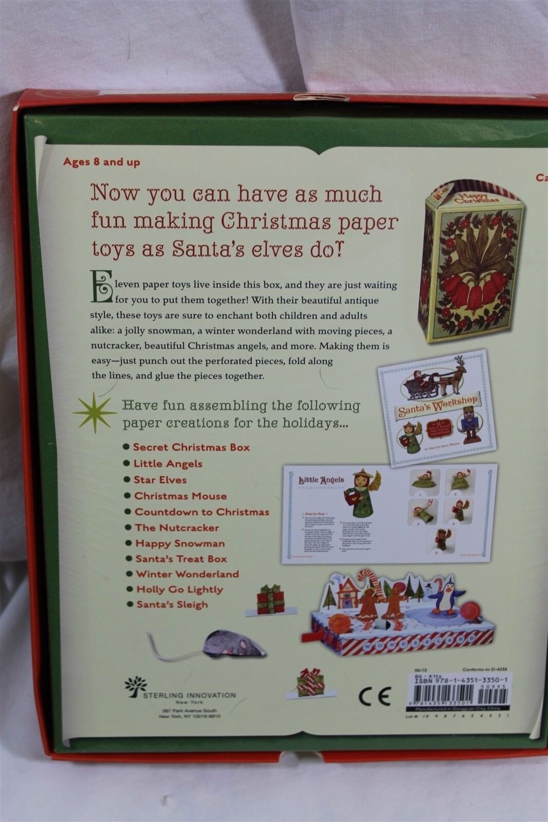 Santa's Workshop easy papercraft toy kit