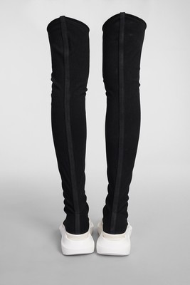 Pre-owned Drkshdw Abstract Stockings Sneakers In Black Cotton 40 It
