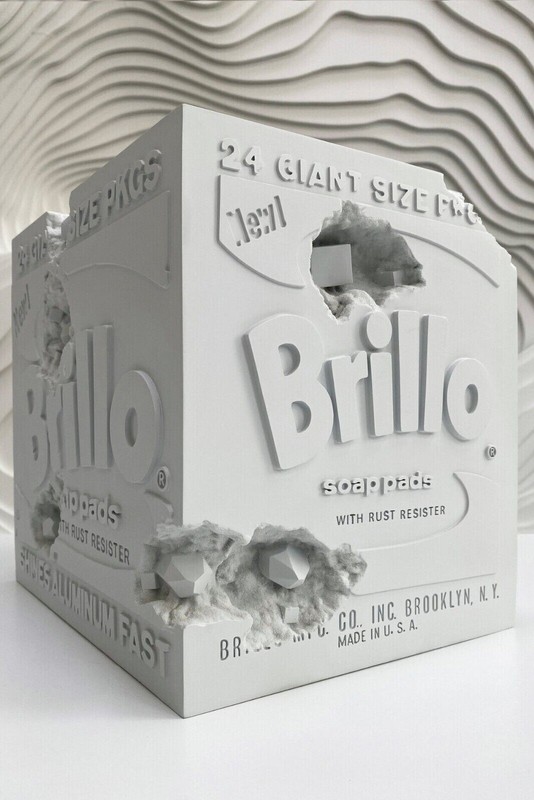 Daniel Arsham - Eroded Brillo Box 1st Edition Relic Crystal - Nib Collab W/ Andy