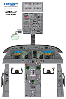 Gulfstream G500/G550 Cockpit Poster 24in x 36in
