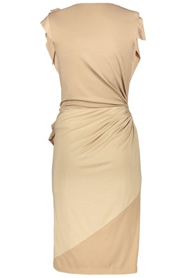 Pre-owned Burberry Silk Midi-dress In Beige