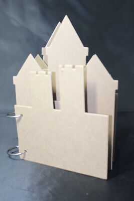 Castle Chipboard Album 10 pgs w/ rings 6 7/8'' x 9'' Princess / Haunted House