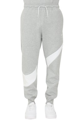 

Мужские флисовые брюки Nike серого/белого цвета Swoosh Tech Fleece, Gray/white