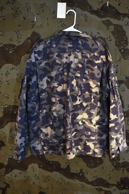 Russia Ukraine Blue/Purple Berkut TTsKO Urban Police Camo Jacket, Size Medium