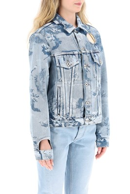 Pre-owned Off-white Printed Denim Jacket