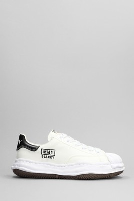 Pre-owned Miharayasuhiro Mihara Yasuhiro Blakey Sneakers In White Canvas