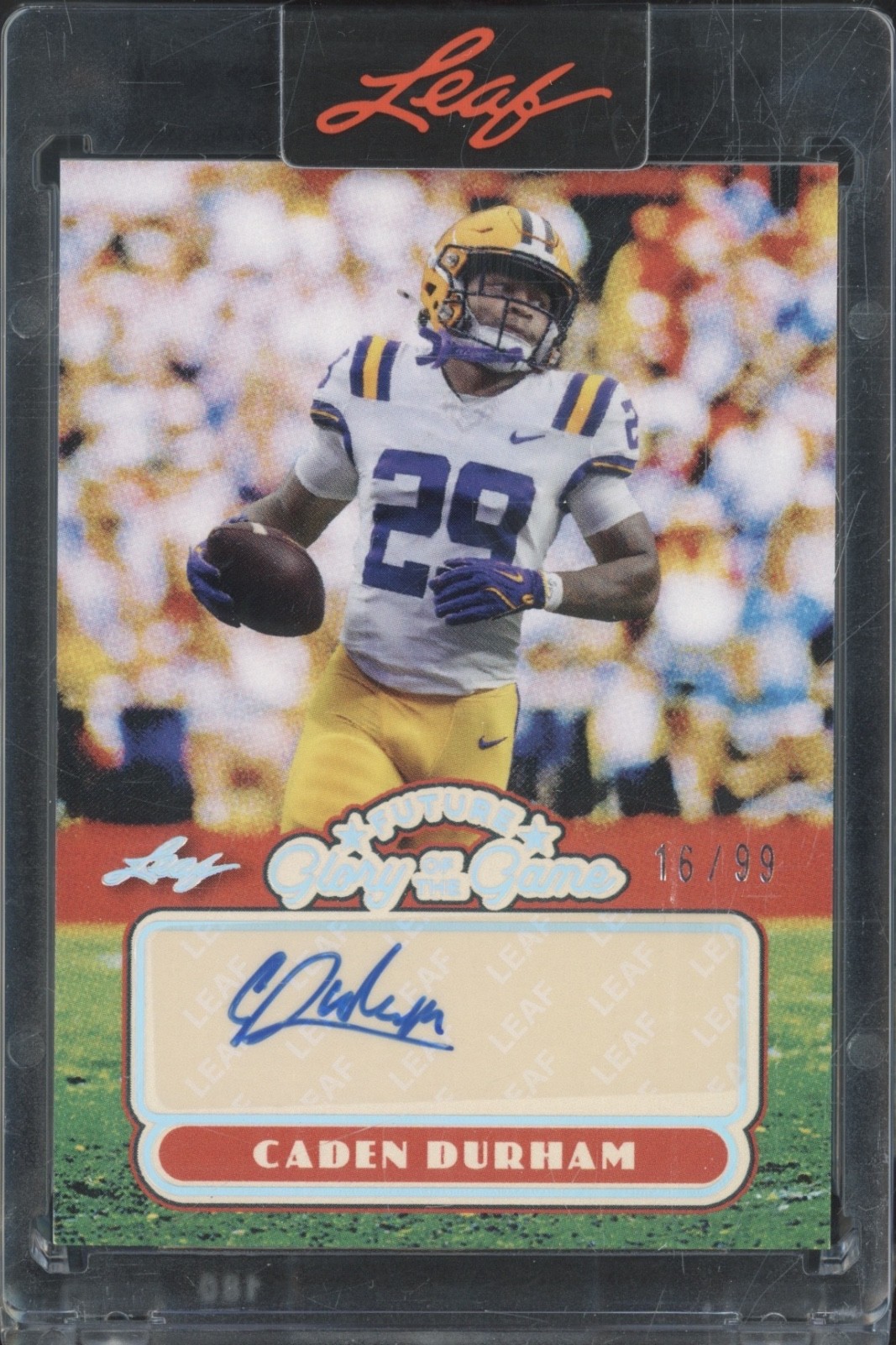 2025 Leaf Future Glory Of The Game Silver Caden Durham Auto RC Rookie 16/99