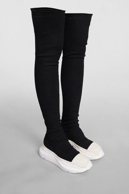 Pre-owned Drkshdw Abstract Stockings Sneakers In Black Cotton