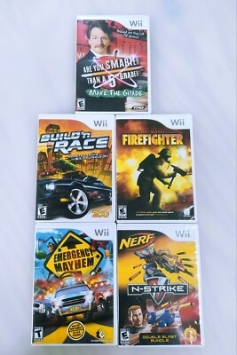 (5) Wii game lot bundle (Nintendo Wii) CIB Free Fast Shipping Tested Working