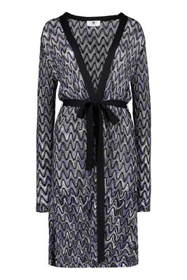 Pre-owned Missoni M  Viscose Long Cardigan Sweater In Multicolor