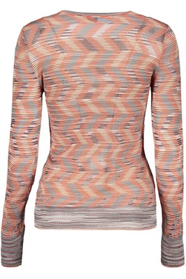 Pre-owned Missoni M  Long Sleeve Crew-neck Sweater In Brown