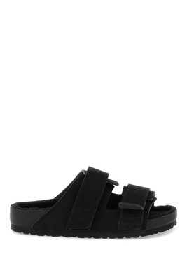 Pre-owned Birkenstock Uji Slides In Slate (black)