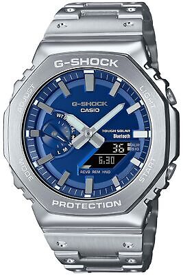 Pre-owned Casio G-shock Gm-b2100ad-2ajf Japan Blue X Full Metal Analog Digital Men Watch