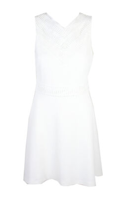 

Платье Guess Ivory без рукавов Illusion Fit - Flare, Цвет слоновой кости