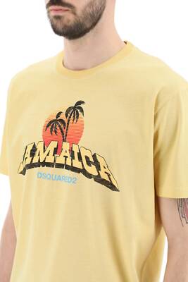 Pre-owned Dsquared2 T-shirt  Men Size M S71gd1259s22427 153 Giallo