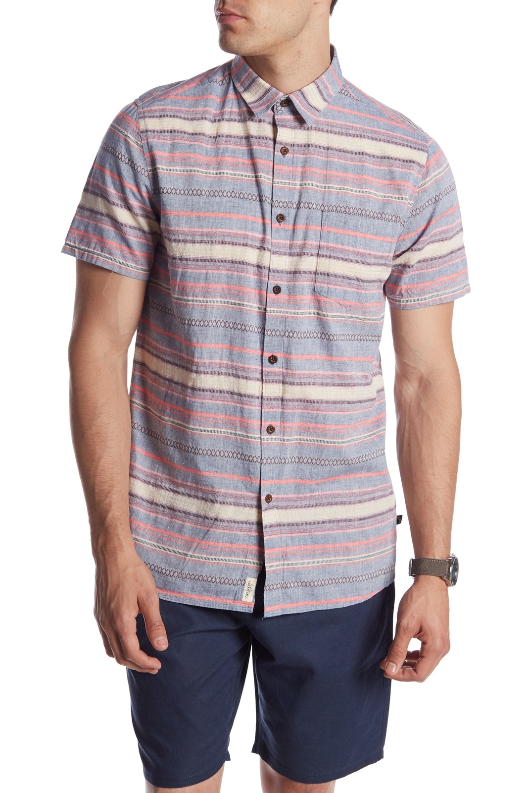Civil Society Tequila Sunrise Jacquard Regular Fit Shirt Men's Sz. XL 152821