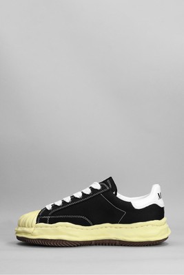 Pre-owned Miharayasuhiro Mihara Yasuhiro Blakey Sneakers In Black Canvas 44 It