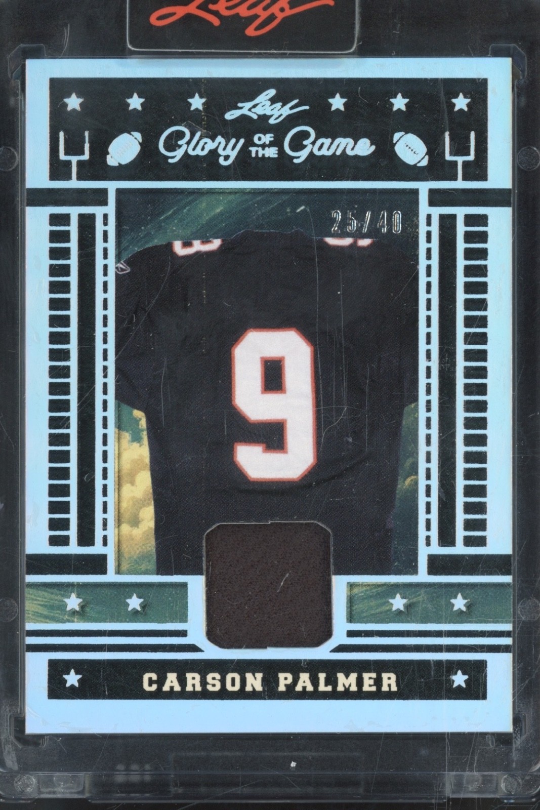 2025 Leaf Glory Of The Game Silver Carson Palmer Jersey 25/40