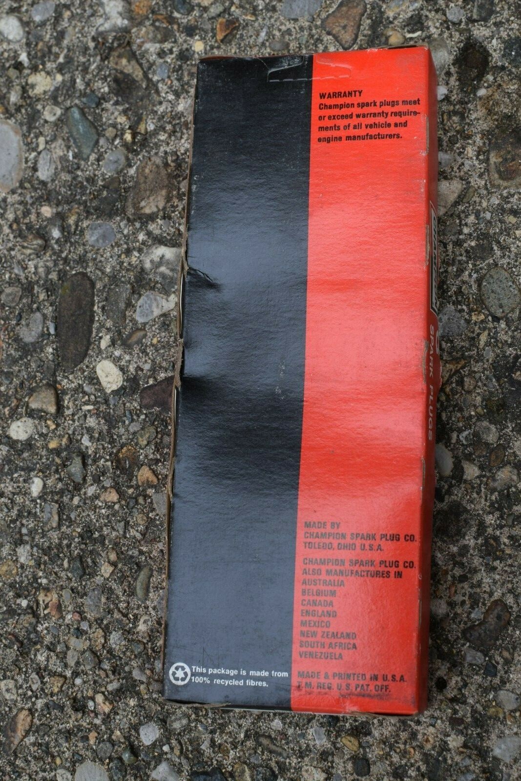 Vintage Champion Spark Plugs RBL-12-6 8 Plugs New In Original Box NOS