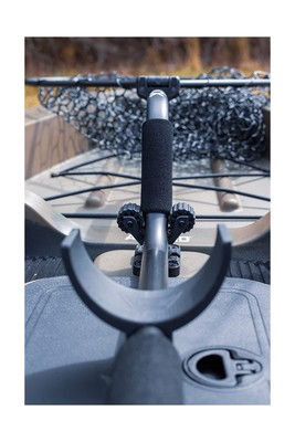 YakAttack Kayak Folding Leverage Landing Net, 12" x 20" Hoop with Foam Extens...