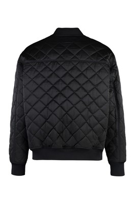 Pre-owned Hugo Boss Bomber Jacket In Technical Fabric In Black