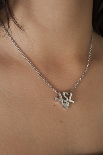 Yves Saint Laurent ハートネックレス Yves Saint Laurent イブサンローラン YSL ヴィンテージ ハート