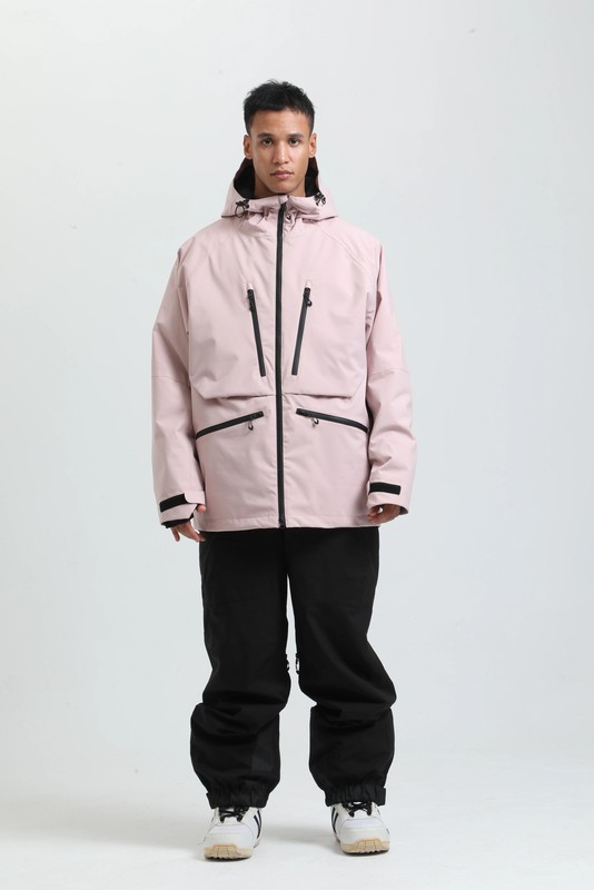 2025 GSOU SNOW Men'S Skiing Outfit Winter Outdoor Sports Double Board Warm Breathable Waterproof Windproof Snowboard Set