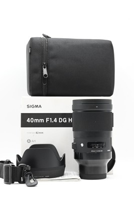 Sigma AF 40mm f1.4 DG Art Lens Sony E Mount #042