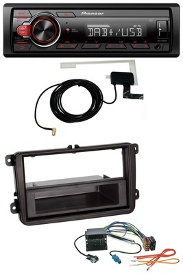 Pioneer 1DIN MP3 DAB USB AUX Autoradio für Skoda Fabia Octavia Rapid Roomster