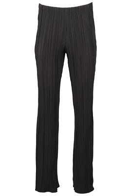 ANINE BING BLACK SATIN STRAIGHT LEG PANTS SMALL